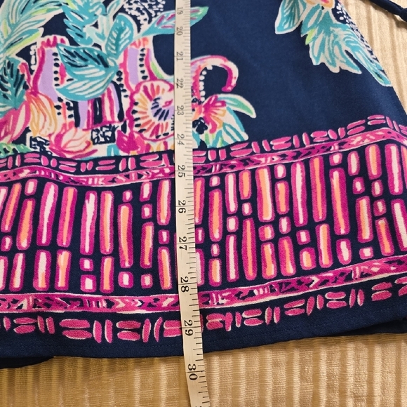 Lilly Pulitzer Blue and Pink Floral Mini Dress - Picture 9 of 14